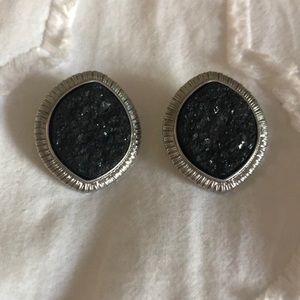Black Stone Earrings